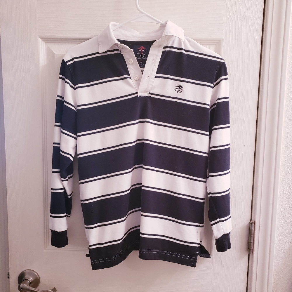 Brooks Brothers Boys Navy Rugby Polo